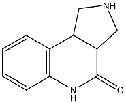 1,2,3,3A,5,9B-六氢-1H-吡咯并[3,4-C]喹啉-4-酮 结构式