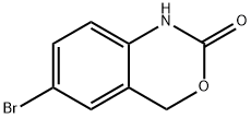 6-溴-1,4-二氢-2H-3,1-苯并恶嗪-2-酮 结构式