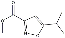 5-异丙基异恶唑-3-甲酸甲酯 结构式