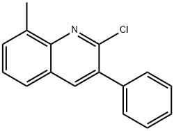 2-CHLORO-8-METHYL-3-PHENYLQUINOLINE 结构式