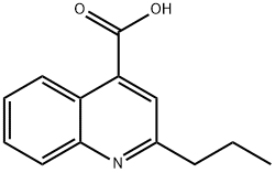 2-丙基-喹啉-4-羧酸 结构式