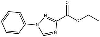 1-苯基-1,2,4-1H-三氮唑-3-甲酸乙酯 结构式
