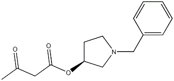 3-氧代-(3S)-1-苄基-3-吡咯烷丁酸酯 结构式