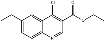4-Chloro-6-ethylquinoline-3-carboxylic acid ethyl ester 结构式
