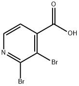 2,3-二溴吡啶-4-羧酸 结构式