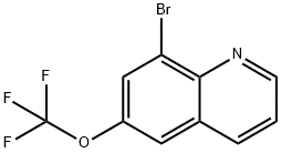 8-溴-6-三氟甲氧基喹啉 结构式