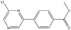METHYL 4-(6-CHLORO-PYRAZIN-2-YL)-BENZOATE 结构式