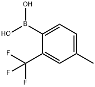 4-甲基-2-(三氟甲基)苯硼酸 结构式