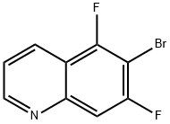 5,7-二氟-6-溴喹啉 结构式
