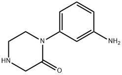 1-(3-氨基苯基)哌嗪-2-酮 结构式