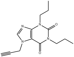 3,7-二氢-1,3-二丙基-7-(2-丙炔-1-基)-1H-嘌呤-2,6-二酮 结构式