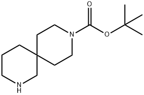 2,9-二氮杂螺[5.5]十一烷-2-甲酸叔丁酯 结构式