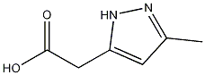 2-(3-methyl-1H-pyrazol-5-yl)acetic acid 结构式