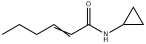 N-环丙基-2-烯己酰胺 结构式