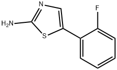 2-氨基-5-(2-氟苯基)噻唑 结构式