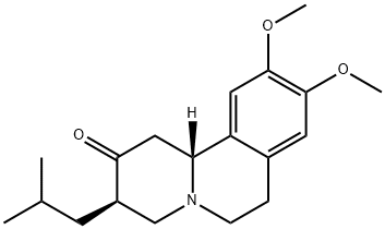 (3R,11BR)-1,3,4,6,7,11B-六氢-9,10-二甲氧基-3-异丁基-2H-苯并[A]喹嗪-2-酮 结构式