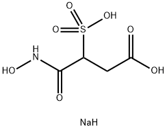 4-(羟基氨基)-4-氧代-3-磺基丁酸钠盐 结构式