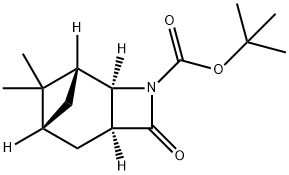(1R,2R,5S,7R)-8,8-二甲基-4-氧代-3-氮杂三环[5.1.1.0(2,5)]壬烷-3-羧酸叔丁酯 结构式
