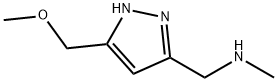 1-(5-(methoxymethyl)-1H-pyrazol-3-yl)-N-methylmethanamine 结构式