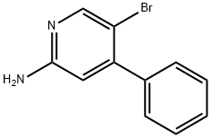 2-Amino-5-bromo-4-phenylpyridine 结构式
