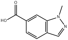 1-甲基-1H-吲唑-6-羧酸 结构式