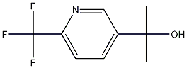 2-(6-三氟甲基吡啶-3-基)丙-2-醇 结构式