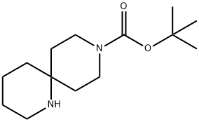 1,9-二氮杂螺[5.5]十一烷-9-甲酸 叔丁酯 结构式