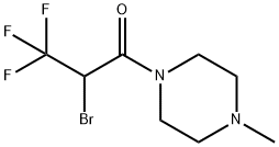 2-溴-3,3,3-三氟-1-(4-甲基哌嗪-1-基)丙烷-1-酮 结构式