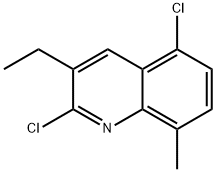 2,5-DICHLORO-3-ETHYL-8-METHYLQUINOLINE 结构式