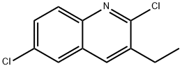 2,6-二氯-3-乙基喹啉 结构式