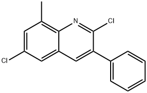 2,6-DICHLORO-8-METHYL-3-PHENYLQUINOLINE 结构式