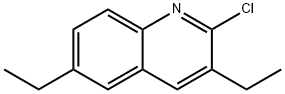 2-CHLORO-3,6-DIETHYLQUINOLINE 结构式