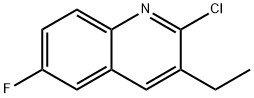 2-CHLORO-3-ETHYL-6-FLUOROQUINOLINE 结构式