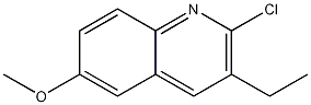 2-氯-3-乙基-6-甲氧基喹啉 结构式