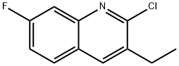 2-CHLORO-3-ETHYL-7-FLUOROQUINOLINE 结构式