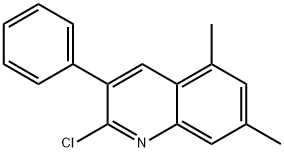 2-CHLORO-5,7-DIMETHYL-3-PHENYLQUINOLINE 结构式