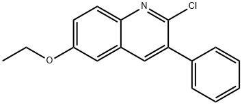 2-CHLORO-6-ETHOXY-3-PHENYLQUINOLINE 结构式