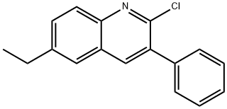 2-CHLORO-6-ETHYL-3-PHENYLQUINOLINE 结构式