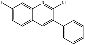 2-CHLORO-7-FLUORO-3-PHENYLQUINOLINE 结构式