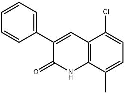 5-CHLORO-8-METHYL-3-PHENYL-2-QUINOLINOL 结构式