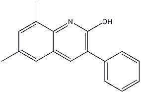 6,8-DIMETHYL-3-PHENYL-2-QUINOLINOL 结构式