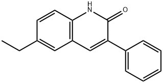 6-ETHYL-3-PHENYL-2-QUINOLINOL 结构式