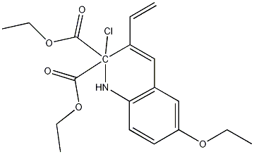 2-CHLORO-6-ETHOXY-3-(2,2-DIETHOXYCARBONYL)VINYLQUINOLINE 结构式