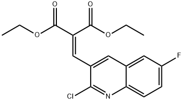 2-CHLORO-6-FLUORO-3-(2,2-DIETHOXYCARBONYL)VINYLQUINOLINE