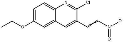 E-2-CHLORO-6-ETHOXY3-(2-NITRO)VINYLQUINOLINE 结构式