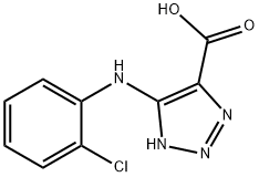 5-(2-Chlorophenylamino)-1H-1,2,3-triazole-4-carboxylic acid 结构式