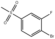 1-溴-2-氟-4-甲砜基苯 结构式