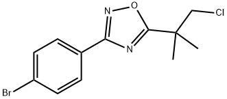 3-(4-溴苯基)-5-(1-氯-2-甲基异丙基)-1,2,4-恶二唑 结构式