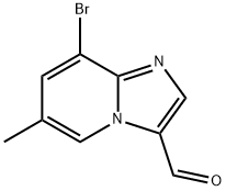 8-溴-6-甲基咪唑并[1,2-A]吡啶-3-甲醛 结构式