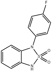 1-(4-Fluorophenyl)-1,3-dihydro-2,1,3-benzothiadiazole 2,2-dioxide 结构式